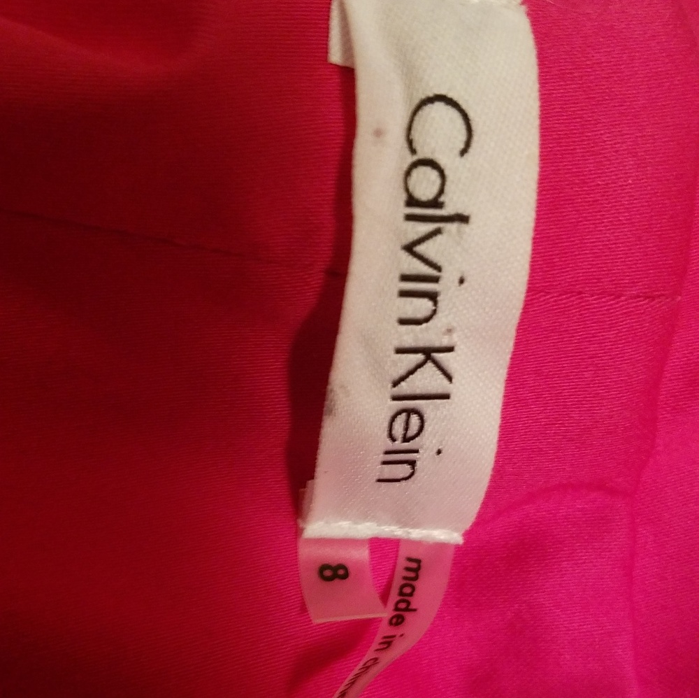 Pink Calvin Klein Ruffle Top Dress - Picture 3 of 3